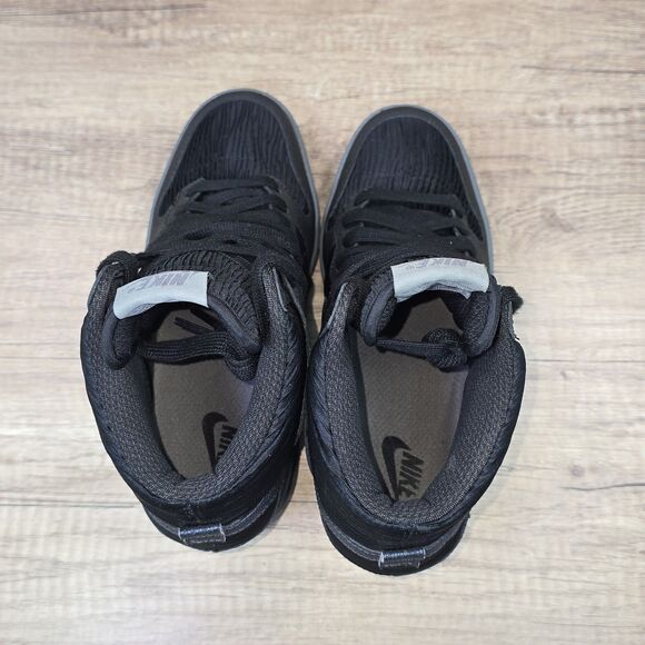 Nike Dunk Sky High Women's 8.5 Black Metallic Hematite Hidden Wedge Heel Shoes - Picture 5 of 9